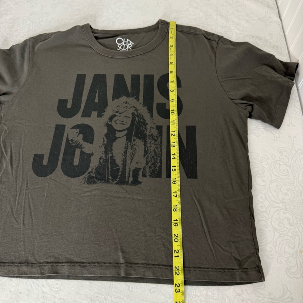 CHASER JANIS JOPLIN BOXY BAND TEE SIZE LARGE - Picture 6 of 9